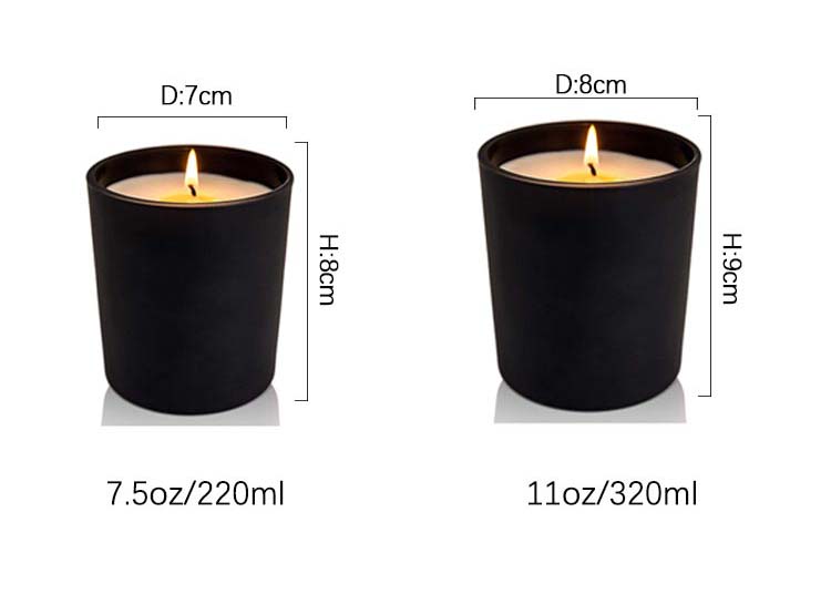 China 7.5oz 11oz Luxury Amber Heat Resistant Glass Jars for Candles factory  and manufacturers