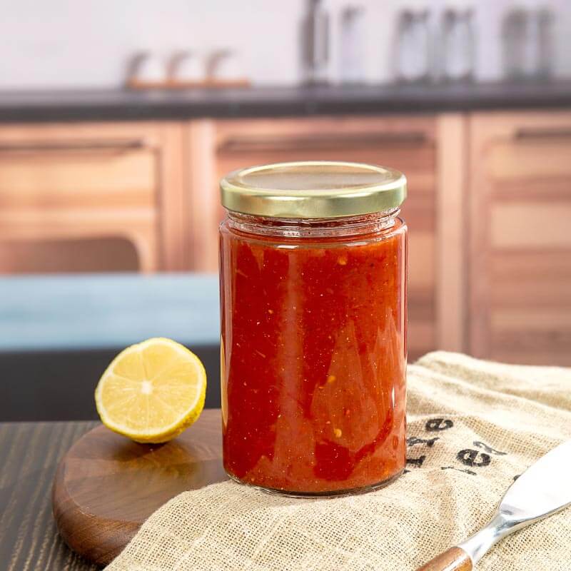 Airtight 500 Ml 1000 Ml Wide Mouth Glass Jar Pepper Sauce with Deep Metal  Lid - China Glass Food Jar, Glass Container