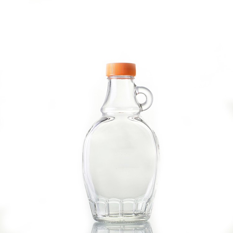 12 oz Glass Syrup Bottle 28mm Alcoa