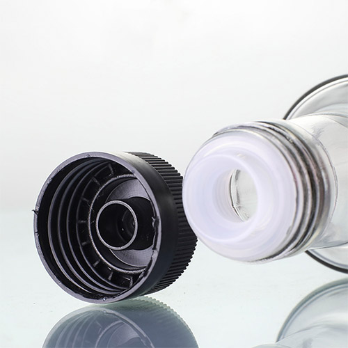 prozirna staklena boca za ulje