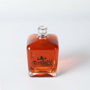 square liquor bottle