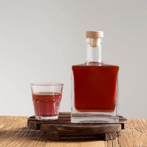 square whiskey glass bottle